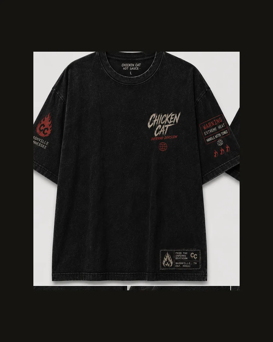 Burn tee, front