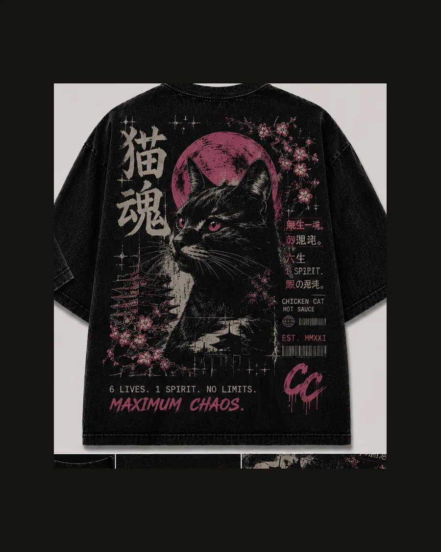 Cat Soul tee, back