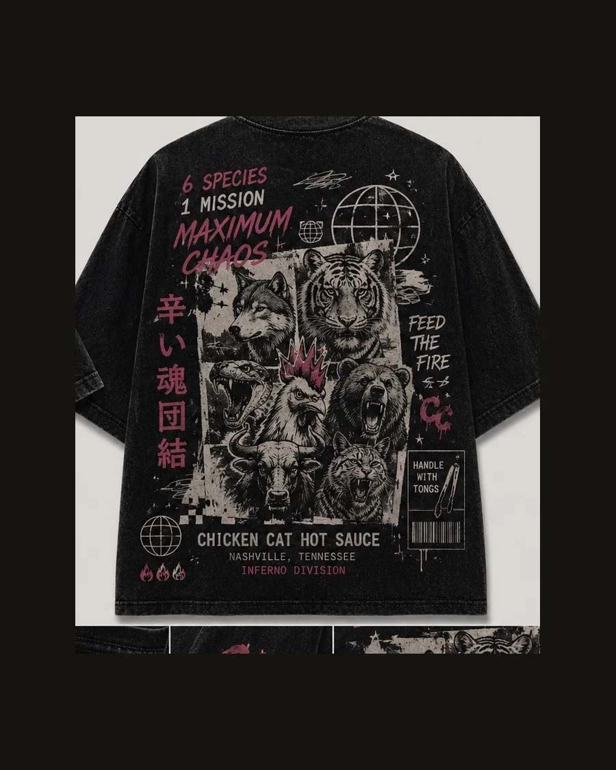 Maximum Chaos II tee, back