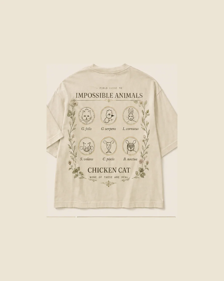 Impossible Animals tee, back